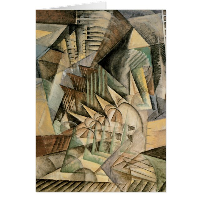 Heure de pointe, New York par Max Weber, Cubisme v (Devant)