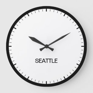 Heure de Seattle Newsroom Style Horloge