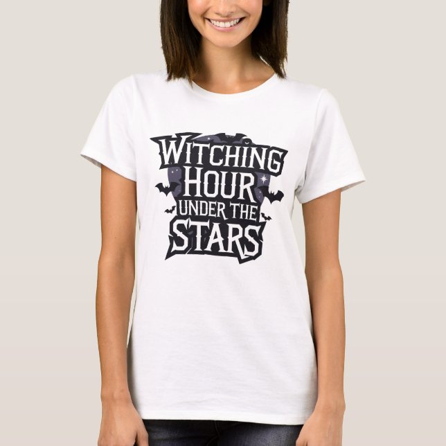 Heure de sorcière sous les étoiles T-shirt (Devant)