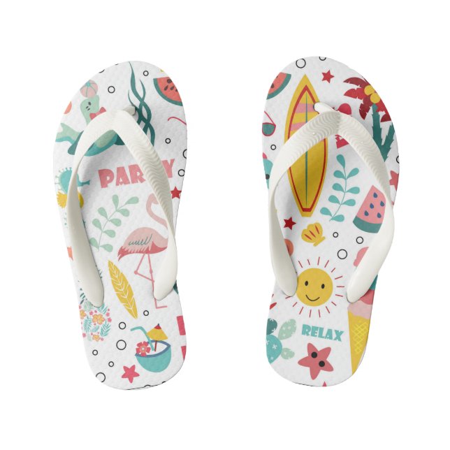 Heure d'été Amusants Les tongs des enfants (Semelle)