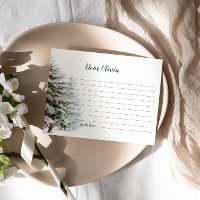 Heure d'hiver Onederland Carte de note de la capsu