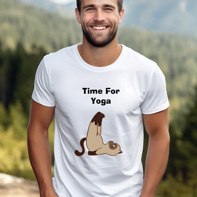 Heure Du Chat Pour Yoga T-Shirt (Créateur téléchargé)