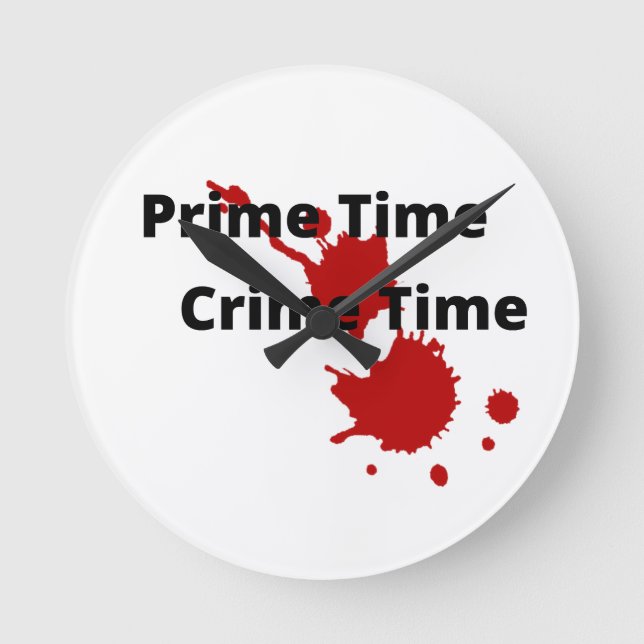 Heure du crime de première heure horloge murale (Recto)