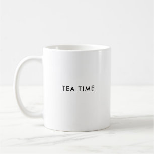 Heure du thé   Mug de café personnalisé amusant