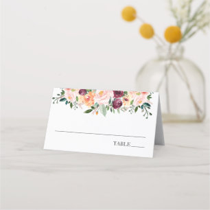 Heure du thé Nom Cartes de place