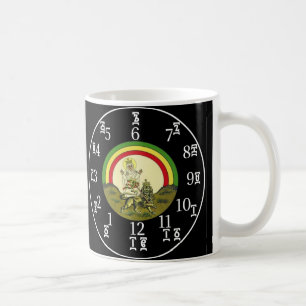 Heure éthiopienne dire Black Clock Mug