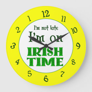 Heure irlandaise - Nombre inverse Horloge