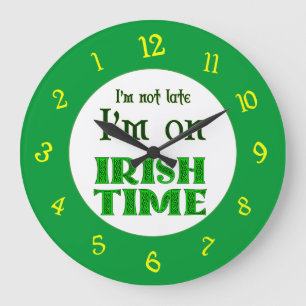 Heure irlandaise - Nombre inverse Horloge