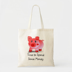 Heure porcine de dépenser un certain sac d'argent