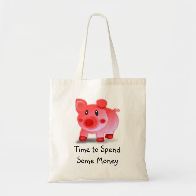 Heure porcine de dépenser un certain sac d'argent (Devant)