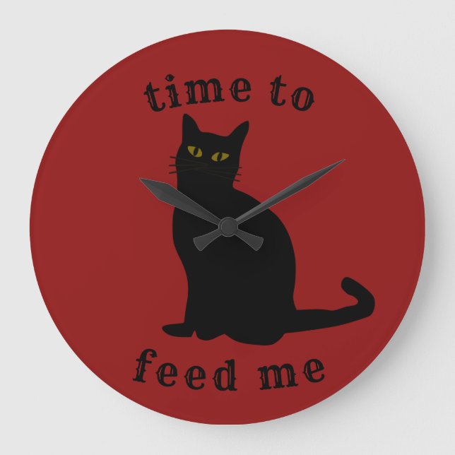 Heure Pour Me Nourrir Horloge Chat (Recto)