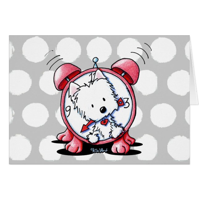 Heure Westie KiniArt (Devant Horizontal)