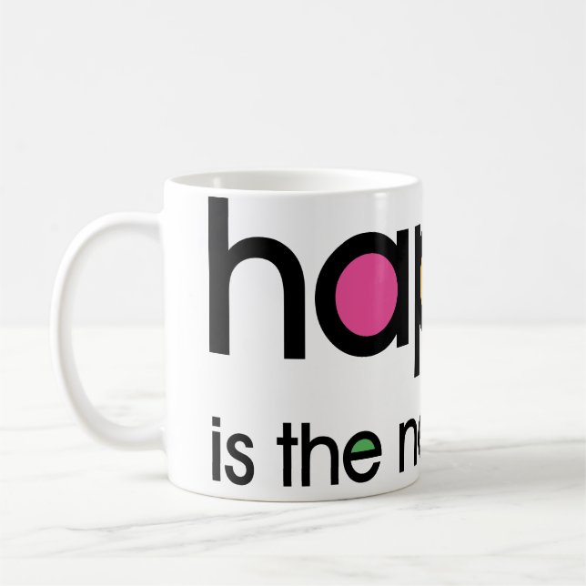Heureuse est la nouvelle tasse noire (Gauche)