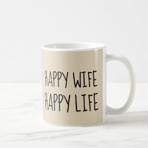 HEUREUSE FEMME HEUREUSE VIE Coffee Mugs