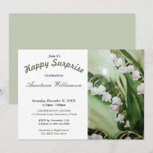 HEUREUSE INVITATION DE LA FÊTE SURPRISE