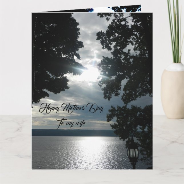 HEUREUSE MÈRE DAY Carte FEMME (Devant)