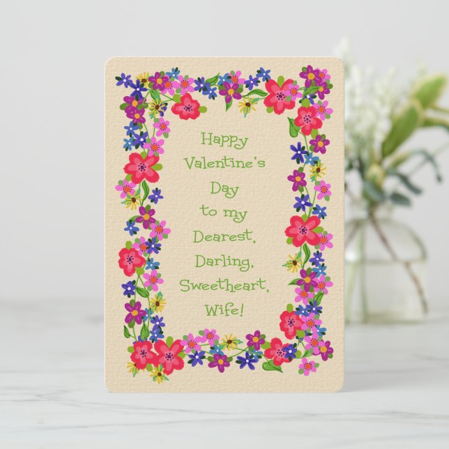 Heureuse Sainte-Valentin À Mes Fleurs De Femme Les (Debout devant)