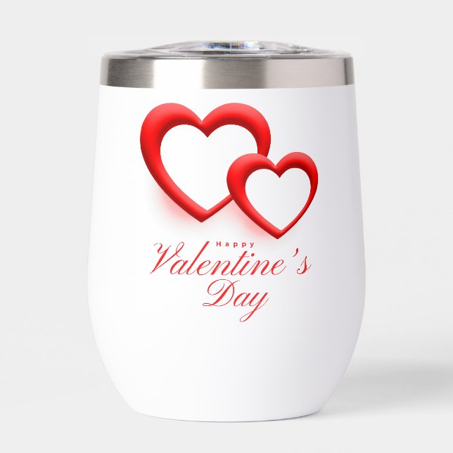 Heureuse Sainte-Valentin avec deux coeurs-23540 (Avant)