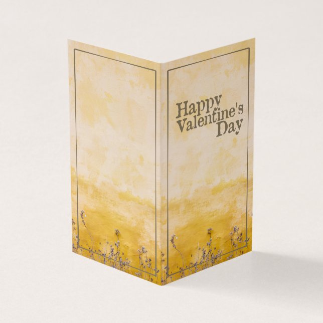 Heureuse Sainte-Valentin avec prairie à fleurs Vin (Outside)