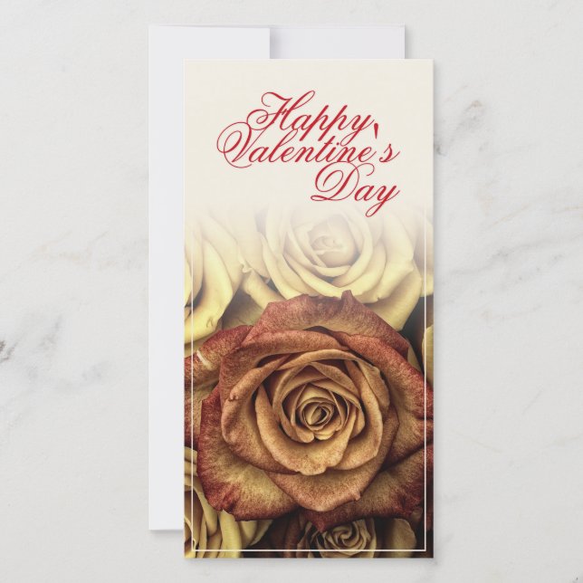 Heureuse Sainte-Valentin avec Rosenbouquet jaune (Devant)