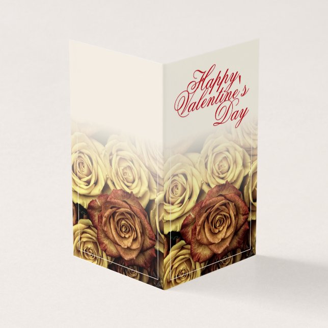 Heureuse Sainte-Valentin avec Rosenbouquet jaune (Outside)