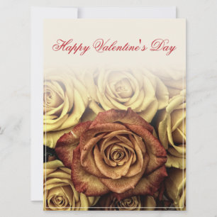 Heureuse Sainte-Valentin avec Rosenbouquet jaune