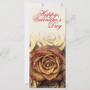 Heureuse Sainte-Valentin avec Rosenbouquet jaune