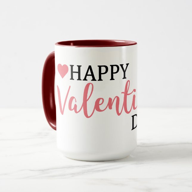 Heureuse Sainte-Valentin cadeau Mug pour lui (Devant gauche)