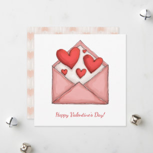 HEUREUSE SAINTE-VALENTIN ! Carte de Saint Valentin