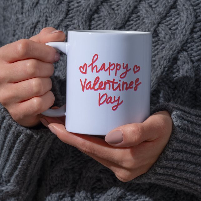 Heureuse Sainte-Valentin Coeur rouge XOXO Mug (Happy Valentine's Day Red Heart XOXO Mug
)