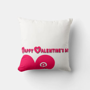 Heureuse Sainte-Valentin Coussin d'échelle cardiaq