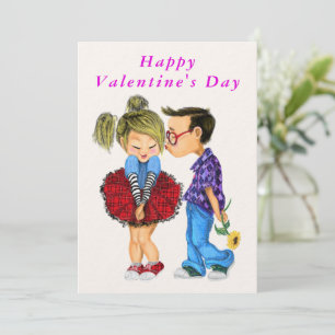 Heureuse Sainte-Valentin - Cute Romantic Couple Lo