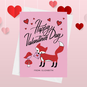 HEUREUSE SAINTE-VALENTIN Fox & Bird Friend
