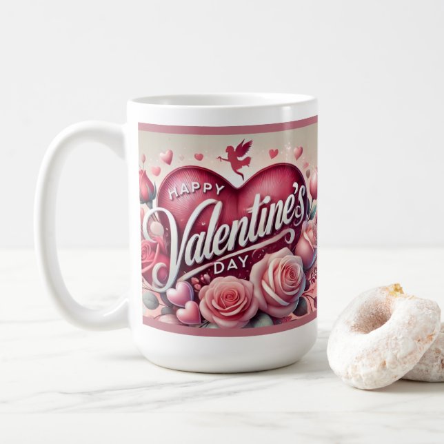 Heureuse Sainte-Valentin Mug ! (Avec donut)