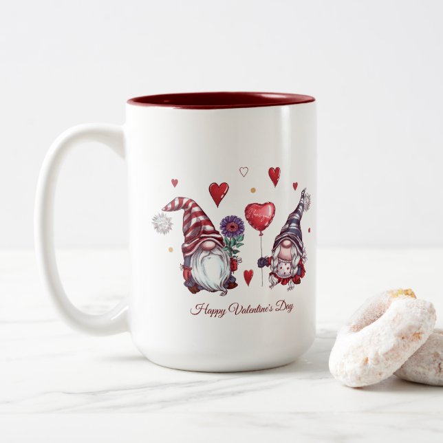 Heureuse Sainte-Valentin Mug (Avec donut)