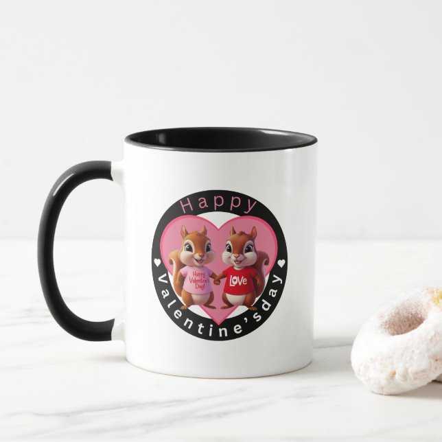 Heureuse Sainte-Valentin Mug (Avec donut)