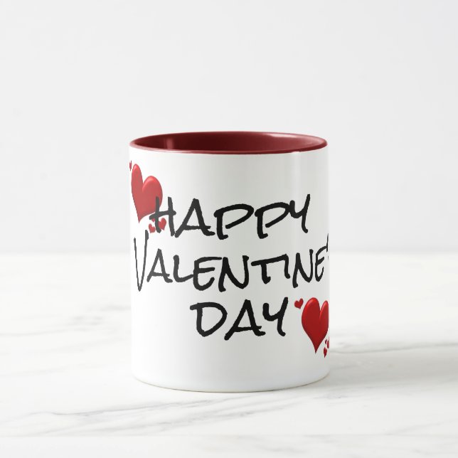 heureuse Sainte-Valentin mug idée cadeau amour coe (Centre)