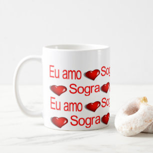 Heureuse Sainte-Valentin Mugs Eu Amo Mi Sogra