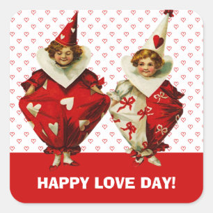 Heureuse Sainte-Valentin. Stickers Cadeaux personn