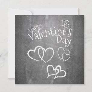 Heureuse Sainte-Valentin sur un tableau à craie
