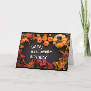 ***HEUREUSEMENT HALLOWEEN ANNIVERSAIRE*** CARTE
