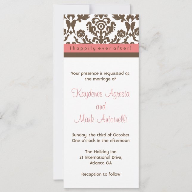 Heureusement pour toujours faire-part de mariage (Devant)