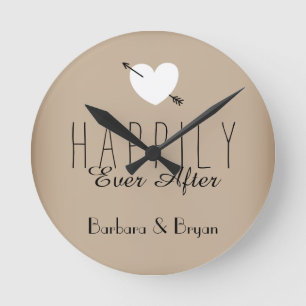 Heureusement pour toujours horloge murale