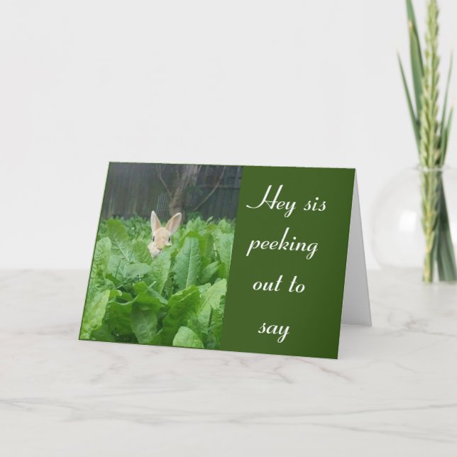 HEUREUX **60ème** ANNIVERSAIRE ***SOEUR*** CARTE (Devant)