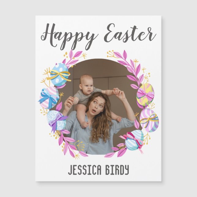 Heureux ami de Pâques, lapin de Pâques maman et bé (Devant)