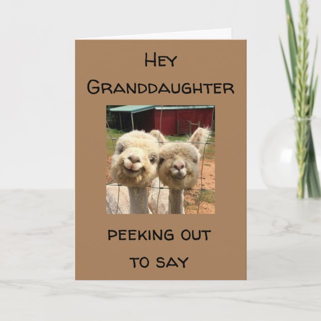 HEUREUX *ANNIVERSAIRE* À MA CARTE * GRAND-FILLE* (Devant)