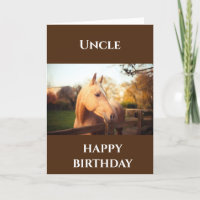 **"HEUREUX ANNIVERSAIRE*** CARTE ONCLE du COOL HOR