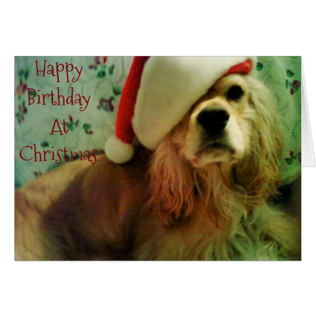 HEUREUX "ANNIVERSAIRE DE NOËL" POUR VOUS (Devant horizontal)