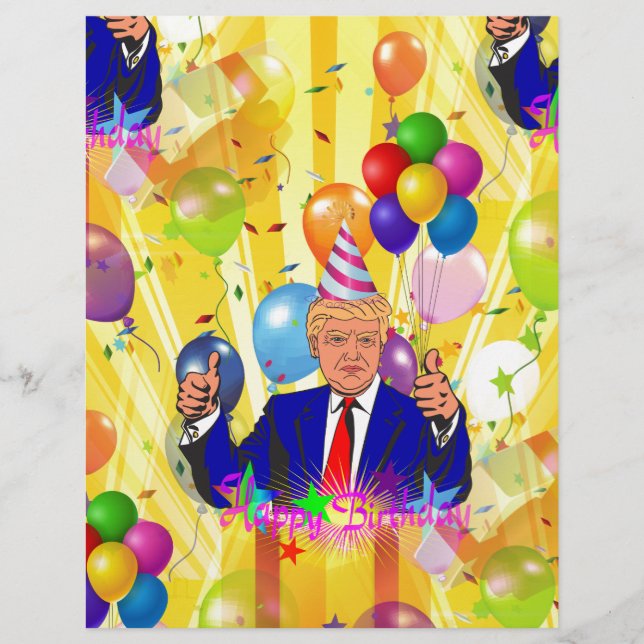 heureux anniversaire donald trump (Devant)
