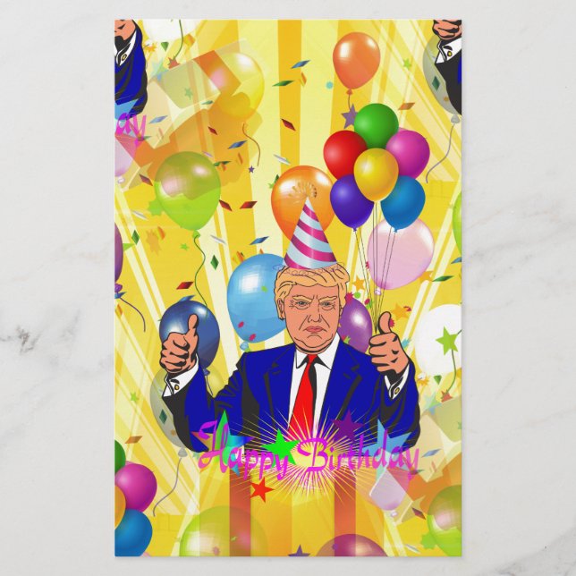 heureux anniversaire donald trump (Devant)